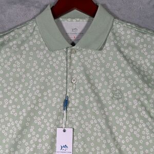 Southern Tide Polo Shirt‎ Mens Small Green Frederick Performance